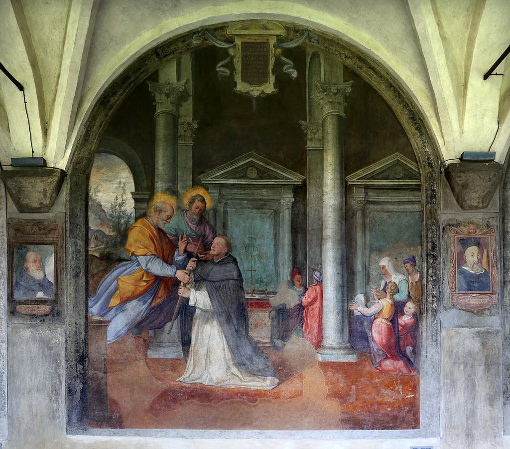 Chiostro Grande in Santa Maria Novella - apparizione dei santi Pietro e Paolo a San Domenico